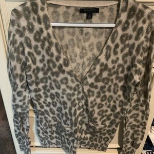 Banana Republic leopard print cardigan Sz med